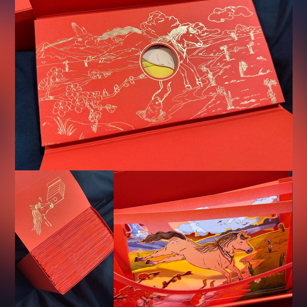 Hermes Pack Of 10 Special 3d Red Lucky Envelopes